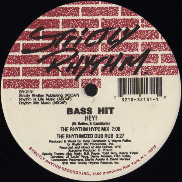 Bass Hit - Hey! / The Size | Strictly Rhythm (SR12131) - main