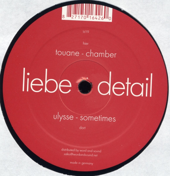 Ulysse / Touane - Sometimes / Chamber | liebe*detail (ld19) - main