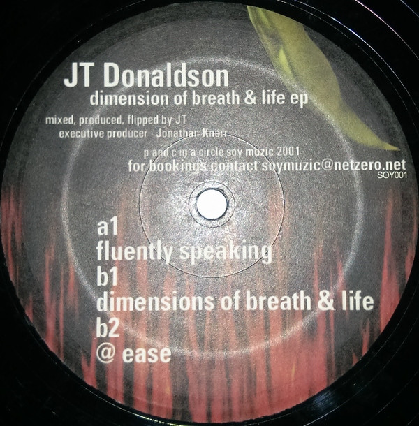 J.T. Donaldson - Dimension Of Breath & Life EP | Soy Muzic (SOY001) - main