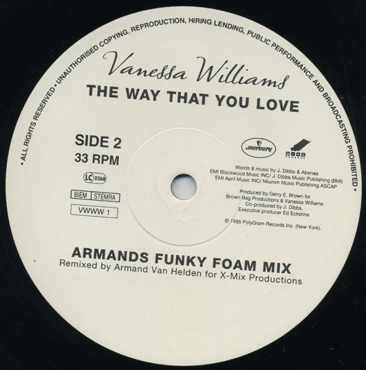Vanessa Williams - The Way That You Love | Mercury (VWWW 1) - 2