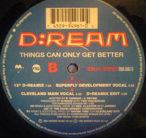 D:Ream - Things Can Only Get Better | Magnet (MAG1020TX) - 3