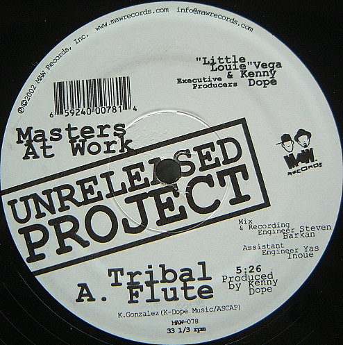 Unreleased Project - Tribal Flute / The Amazon | MAW Records (MAW-078) - 3