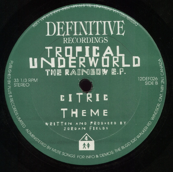 Tropical Underworld - The Rainbow E.P. | Definitive Recordings (12DEF026) - 2
