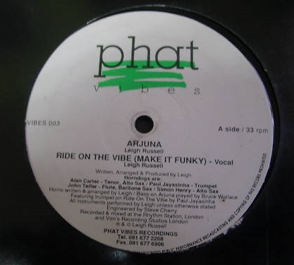 Leigh Russell - Ride On The Vibe | Phat Vibes Recordings (VIBES 003)