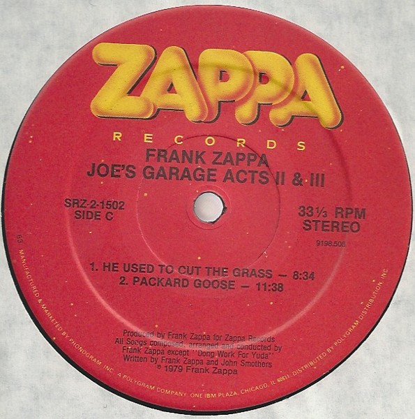 Joe's Garage Acts II & III