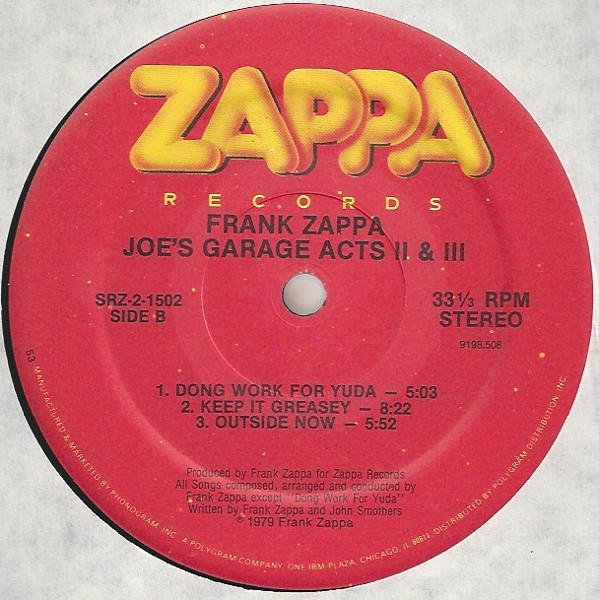 Joe's Garage Acts II & III