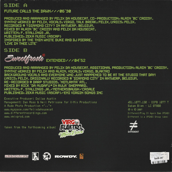 Felix Da Housecat - Future Calls The Dawn | Different (DIFB 1077 T) - 2 Felix Da Housecat - Future Calls The Dawn | Different (DIFB 1077 T) - 2