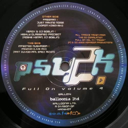 Various - Full On Volume 4 - Psy2k | Balloonia Ltd. (BALL014)