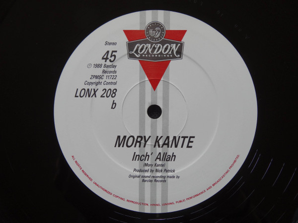 Mory Kanté - Tama | London Records (LONX 208) - 4