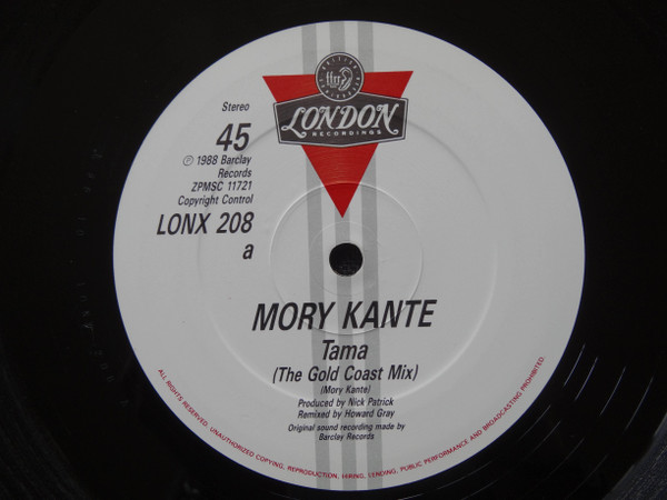 Mory Kanté - Tama | London Records (LONX 208) - 3