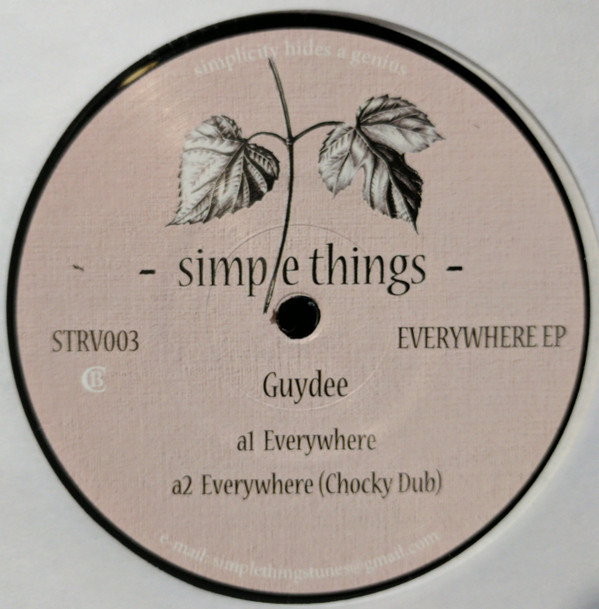 Guydee - Everywhere EP | Simple Things (STRV003) - main Guydee - Everywhere EP | Simple Things (STRV003) - main