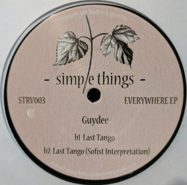 Guydee - Everywhere EP | Simple Things (STRV003) - 2 Guydee - Everywhere EP | Simple Things (STRV003) - 2