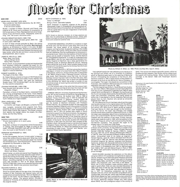 Music For Christmas - In Concert At Stanford Memorial Church