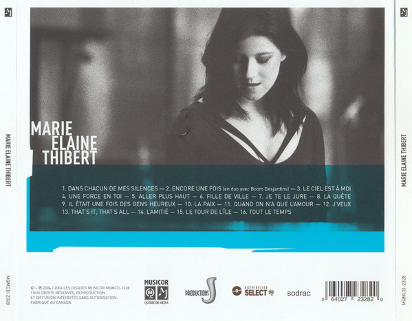 Marie Elaine Thibert - Marie Elaine Thibert | Musicor (MQMCD-2328) - 4 Marie Elaine Thibert - Marie Elaine Thibert | Musicor (MQMCD-2328) - 4