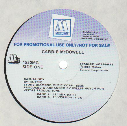 Carrie McDowell - Casual Sex | Motown (4580 MG)