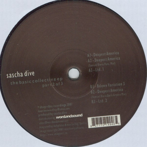 Sascha Dive - The Basic Collective EP (Part 2 Of 3) | Deep Vibes Recordings (DVR 003)