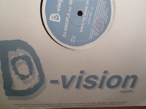 DJ Disciple Feat. Quamina - When The Music Stop | D:vision Records (DV 048) - 4 DJ Disciple Feat. Quamina - When The Music Stop | D:vision Records (DV 048) - 4