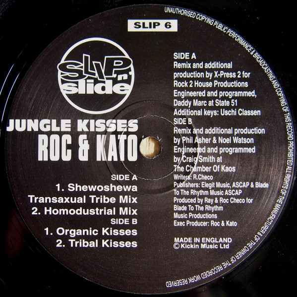 Roc & Kato - Jungle Kisses | Slip 'n' Slide (SLIP 6) - main