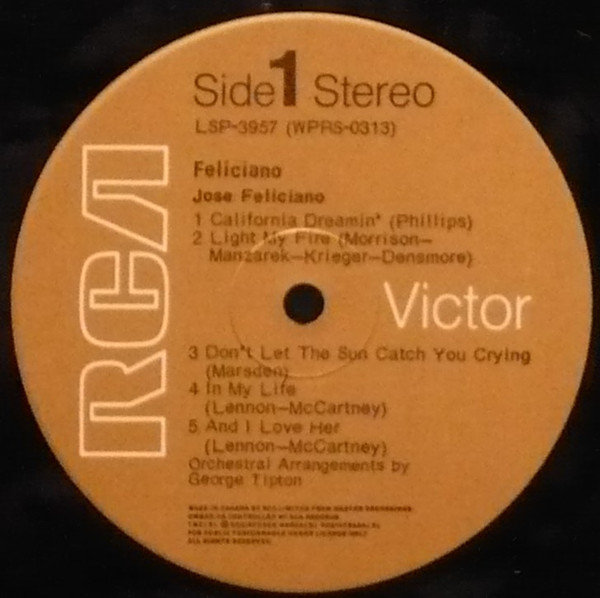 José Feliciano - Feliciano! | RCA Victor (LSP-3957) - 2 José Feliciano - Feliciano! | RCA Victor (LSP-3957) - 2