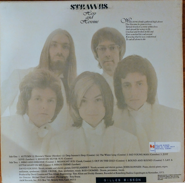 Strawbs - Hero And Heroine | A&M Records (SP-3607) - 2 Strawbs - Hero And Heroine | A&M Records (SP-3607) - 2