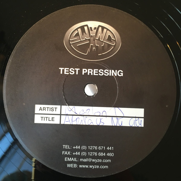 Marlon D - Afrika Vs New York City | Swing City Records (CITY 1074) - 2