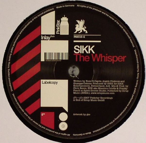 Sikk - The Whisper | PinkStar Records (PKS010-6) - 2 Sikk - The Whisper | PinkStar Records (PKS010-6) - 2