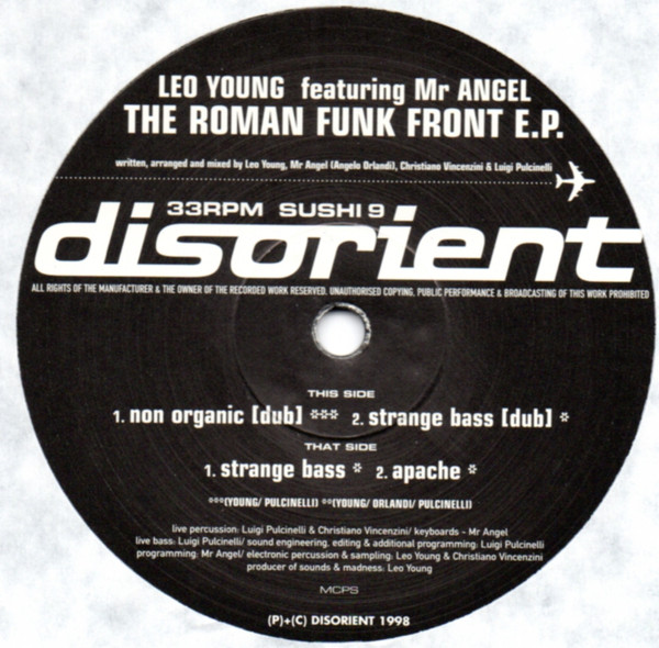 Leo Young & Mr. Angel - The Roman Funk Front E.P. | Disorient (SUSHI 09) - 4 Leo Young & Mr. Angel - The Roman Funk Front E.P. | Disorient (SUSHI 09) - 4