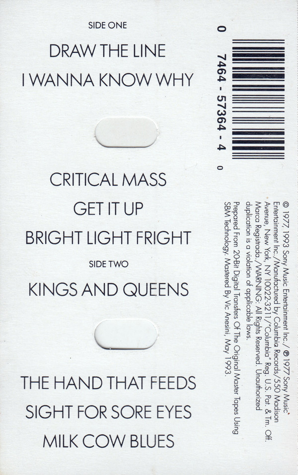 Aerosmith - Draw The Line | Columbia (CT 57364) - 3