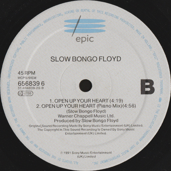 Slow Bongo Floyd - Open Up Your Heart | Epic (656839 6) - 4 Slow Bongo Floyd - Open Up Your Heart | Epic (656839 6) - 4