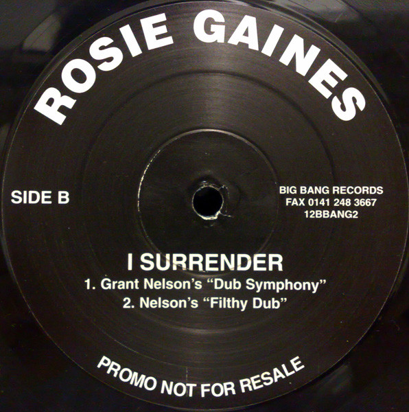 Rosie Gaines - I Surrender | Bigbang Records (12BBANG2) - 2 Rosie Gaines - I Surrender | Bigbang Records (12BBANG2) - 2