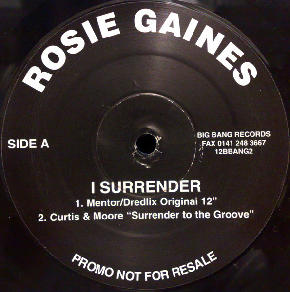 Rosie Gaines - I Surrender | Bigbang Records (12BBANG2) - main Rosie Gaines - I Surrender | Bigbang Records (12BBANG2) - main
