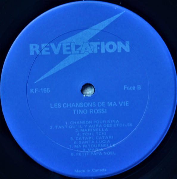 Tino Rossi - Les Chansons De Ma Vie | Les Disques Revelation (KF 155) - 4 Tino Rossi - Les Chansons De Ma Vie | Les Disques Revelation (KF 155) - 4