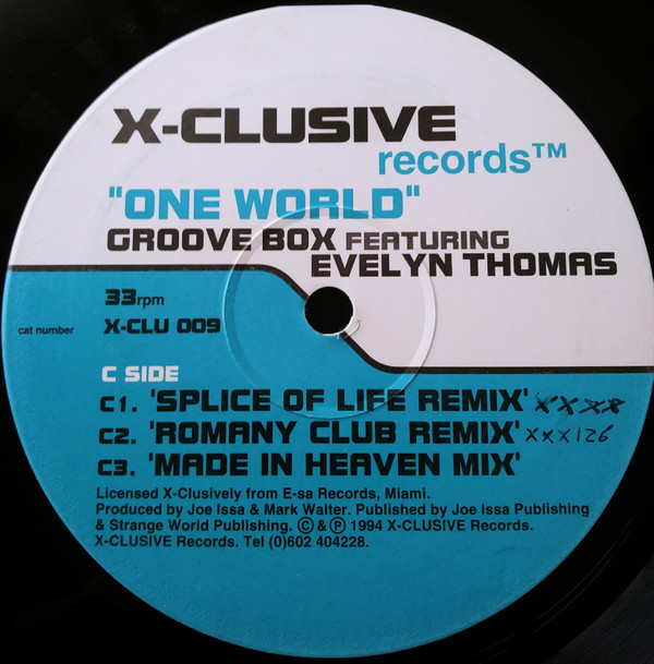 Groove Box & Evelyn Thomas - One World | X-Clusive Records (X-CLU 009) - 5 Groove Box & Evelyn Thomas - One World | X-Clusive Records (X-CLU 009) - 5