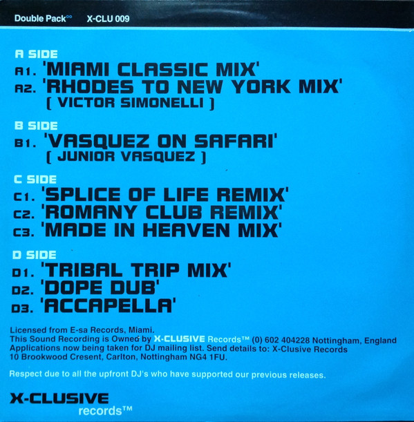 Groove Box & Evelyn Thomas - One World | X-Clusive Records (X-CLU 009) - 2 Groove Box & Evelyn Thomas - One World | X-Clusive Records (X-CLU 009) - 2