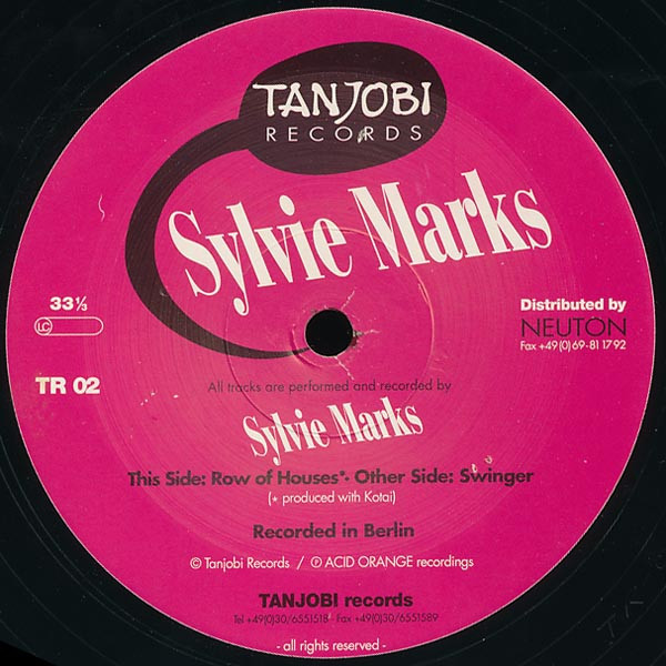 Sylvie Marks - Row Of Houses | Tanjobi Records (TR 02)