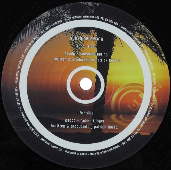 Paddo - Sunshinefeeling | wba (WBA008)