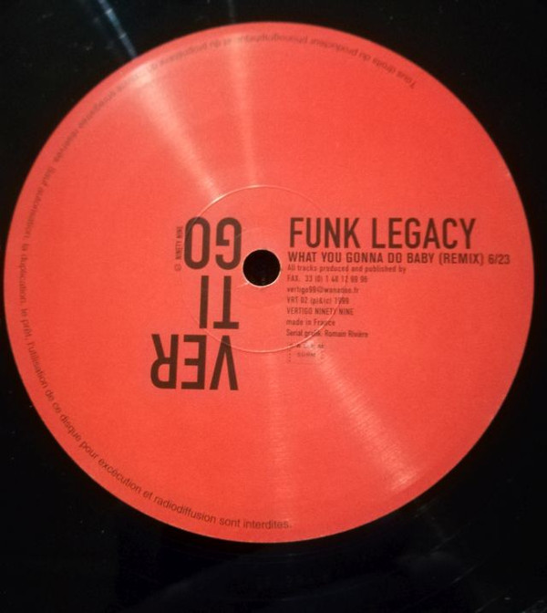 Funk Legacy - What You Gonna Do Baby | Vertigo (VRT 002) - 4 Funk Legacy - What You Gonna Do Baby | Vertigo (VRT 002) - 4
