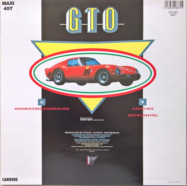 Sinitta - GTO | Carrere (8871) - 3