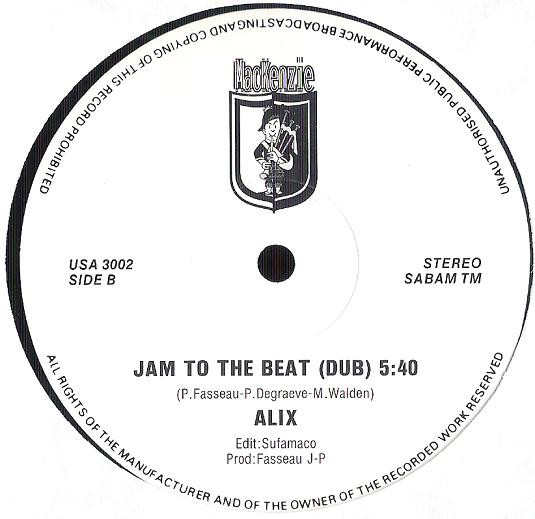 Alix - Jam To The Beat | Mackenzie Records (USA 3002) - 3