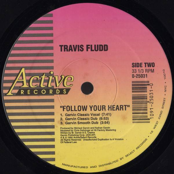 Travis Fludd - Follow Your Heart | Active Records (0-25031) - 3