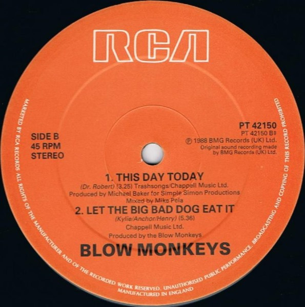 The Blow Monkeys - This Is Your Life Long | RCA (PT 42150) - 4 The Blow Monkeys - This Is Your Life Long | RCA (PT 42150) - 4