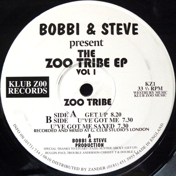 Bobbi & Steve Present Zoo Tribe - The Zoo Tribe EP Vol 1 | Klub Zoo Records (KZ1) - main Bobbi & Steve Present Zoo Tribe - The Zoo Tribe EP Vol 1 | Klub Zoo Records (KZ1) - main