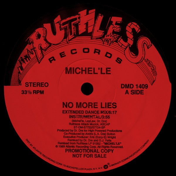 Michel'Le - No More Lies | Ruthless Records (DMD 1409)