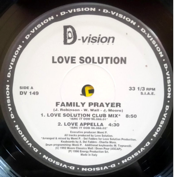 Love Solution - Family Prayer | D:vision Records (DV 149) - main Love Solution - Family Prayer | D:vision Records (DV 149) - main