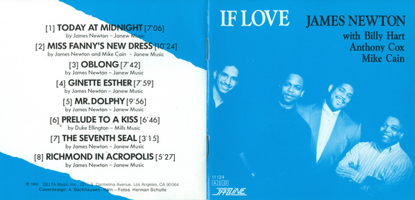 James Newton With Billy Hart , Anthony Cox and Michael Cain - If Love | Jazzline (11 124) - 2 James Newton With Billy Hart , Anthony Cox and Michael Cain - If Love | Jazzline (11 124) - 2
