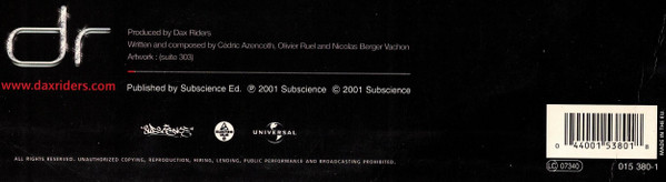 Dax Riders - Set Me Free | Subscience (015 380-1) - 5 Dax Riders - Set Me Free | Subscience (015 380-1) - 5