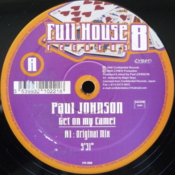 Paul Johnson - Get On My Camel | Full House (FH 008) - main