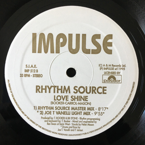 Rhythm Source - Love Shine | Impulse (IMP 512) - 2 Rhythm Source - Love Shine | Impulse (IMP 512) - 2