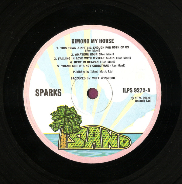 Sparks - Kimono My House | Island Records (ILPS 9272) - 3 Sparks - Kimono My House | Island Records (ILPS 9272) - 3