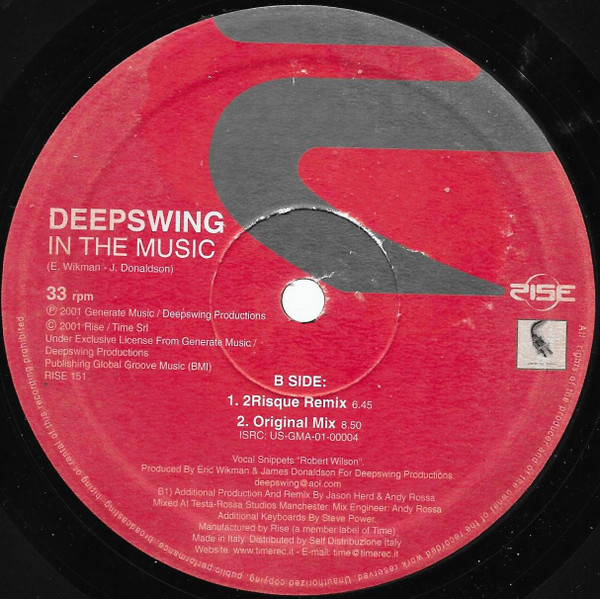 Deep Swing - In The Music | Rise (RISE 151) - 4